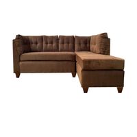 Sofá Seccional Muebles MPR New Journey 3 Café