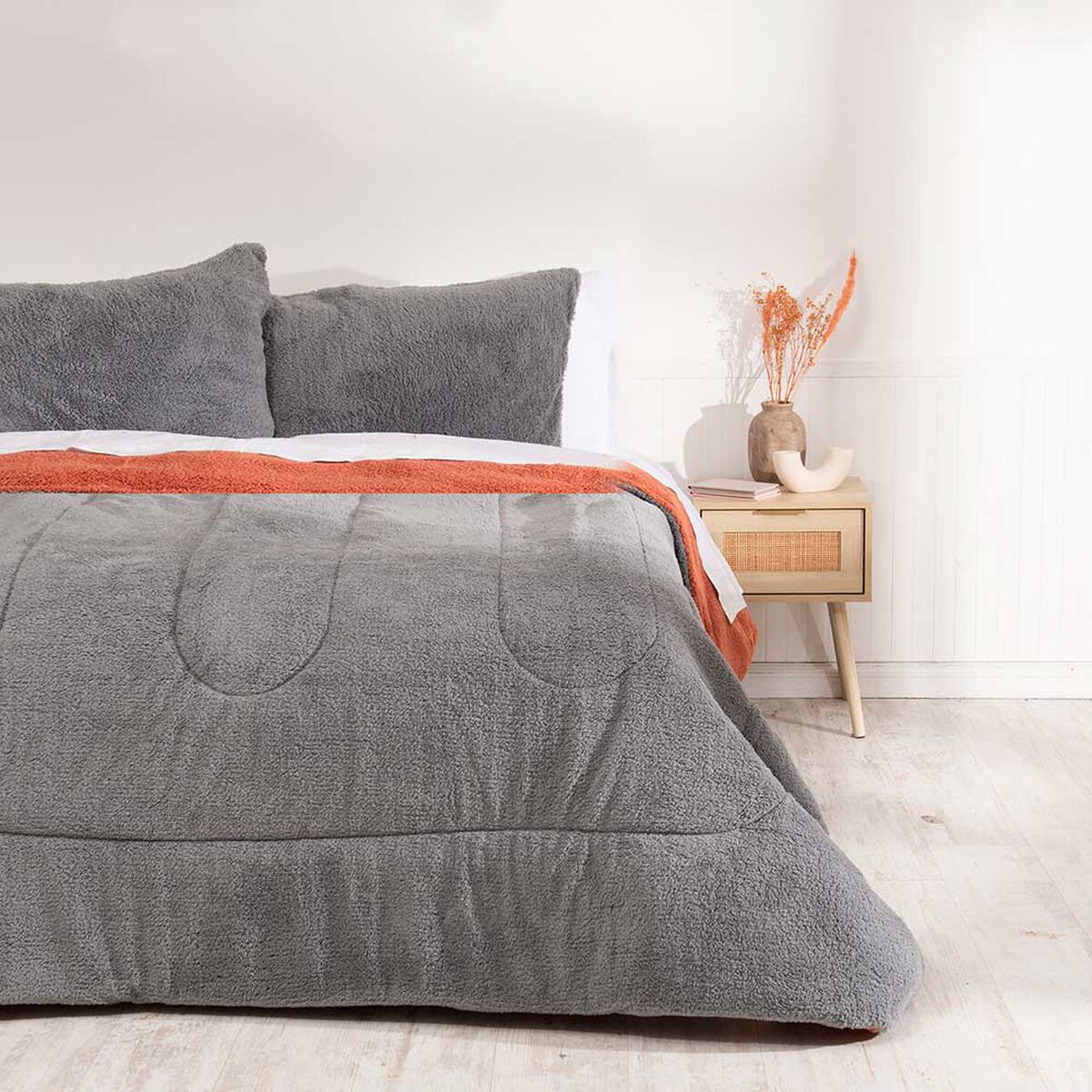 Plumón Mashini King Liso Gris
