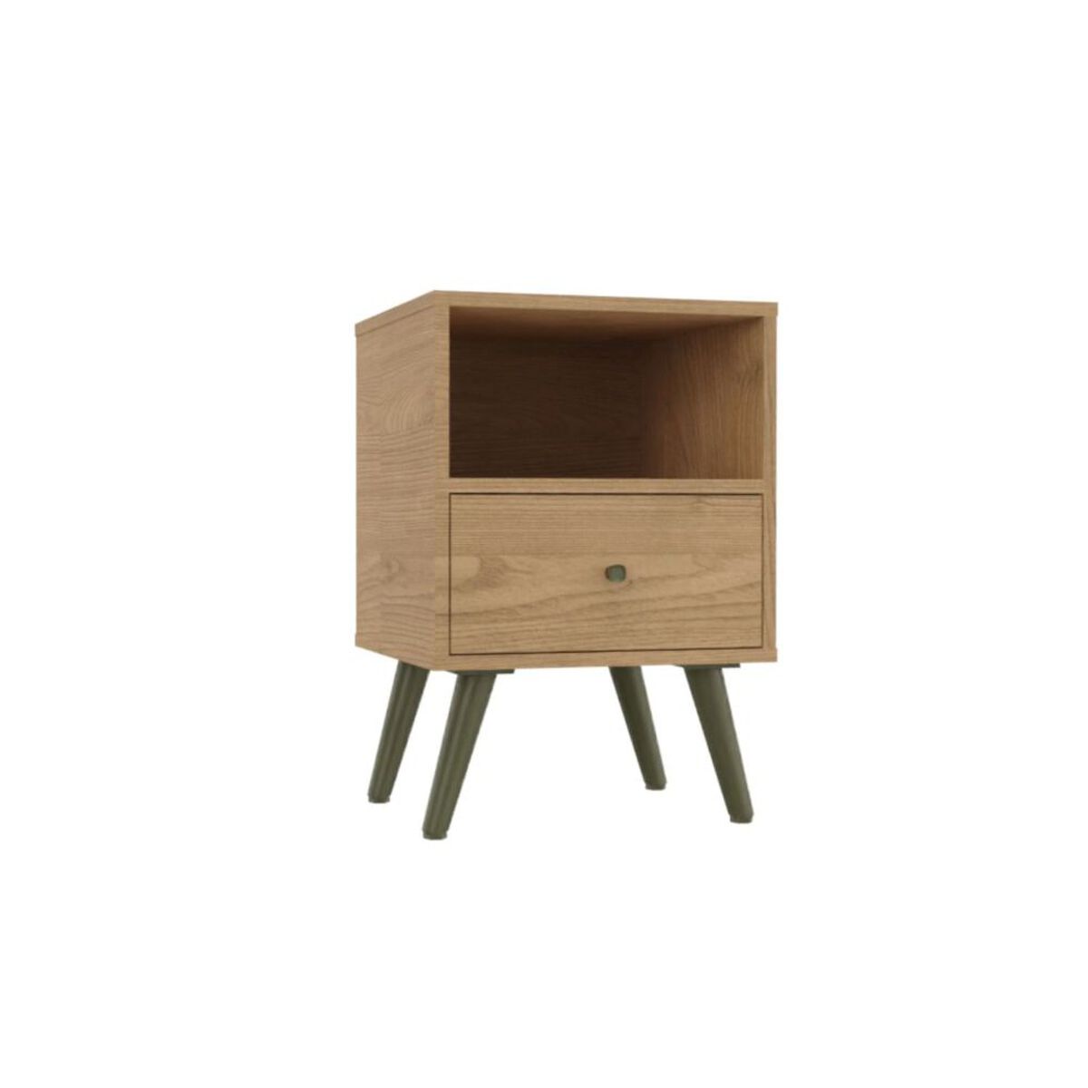 Velador Yardas CB201OAOA Nogal 1 Cajón