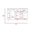 Mueble de Cocina Lavaplatos TuHome Hasselt 5 Puertas 2 Cajones Gris Rovere