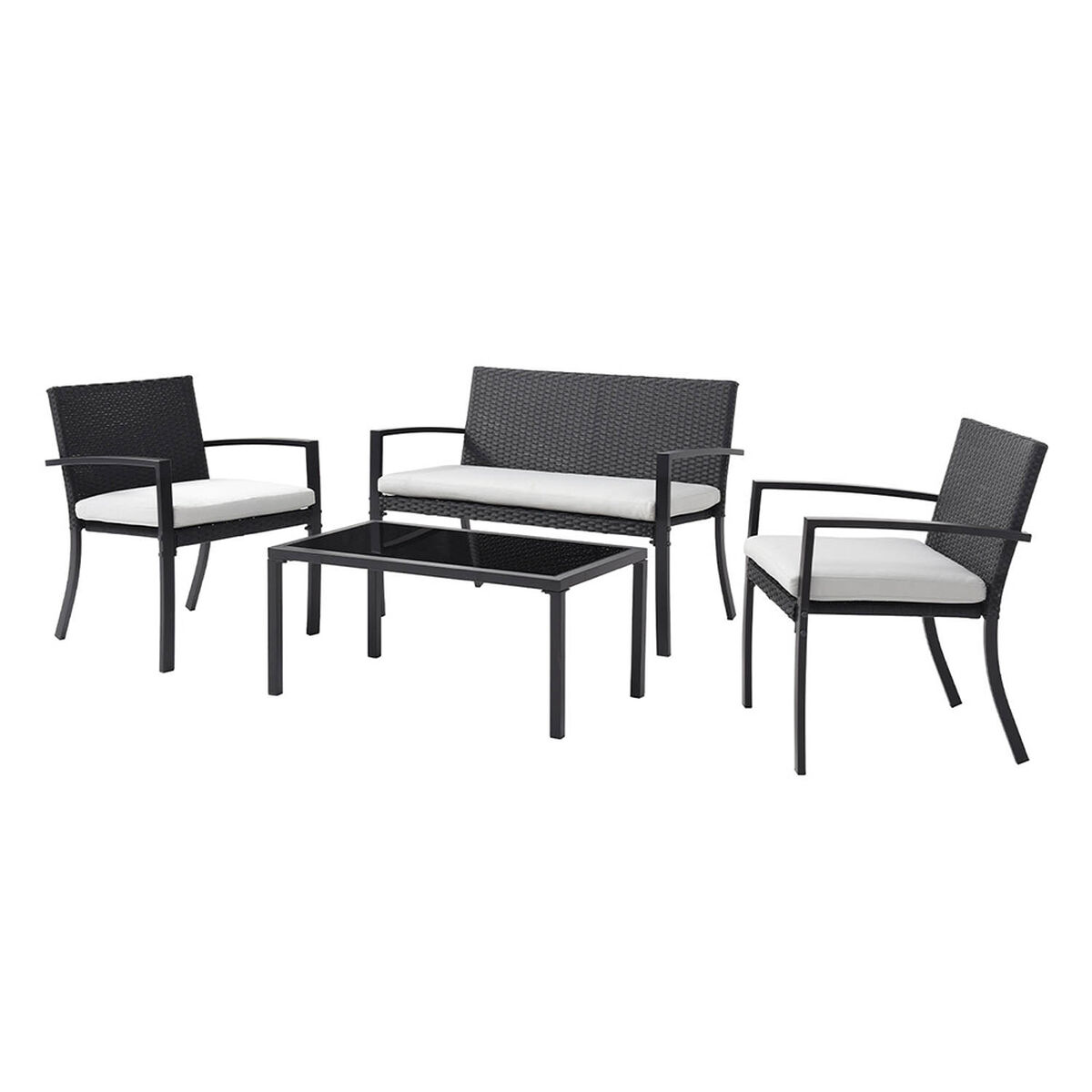 Juego de Living para Terraza Favatex Tabit Sofá 2 Cuerpos + Dos Sillas 1 Cuerpo