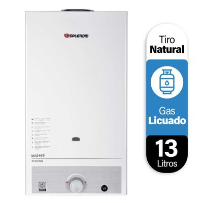 Imagen 1 del producto Calefont 13 litros Gas licuado Tiro natural Splendid