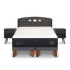 Cama Europea CIC Base Dividida 2 Plazas Súper Premium + Respaldo + 2 Veladores Gales