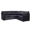 Rack Almore Italia Freijo y Negro Hasta 55" + Seccional