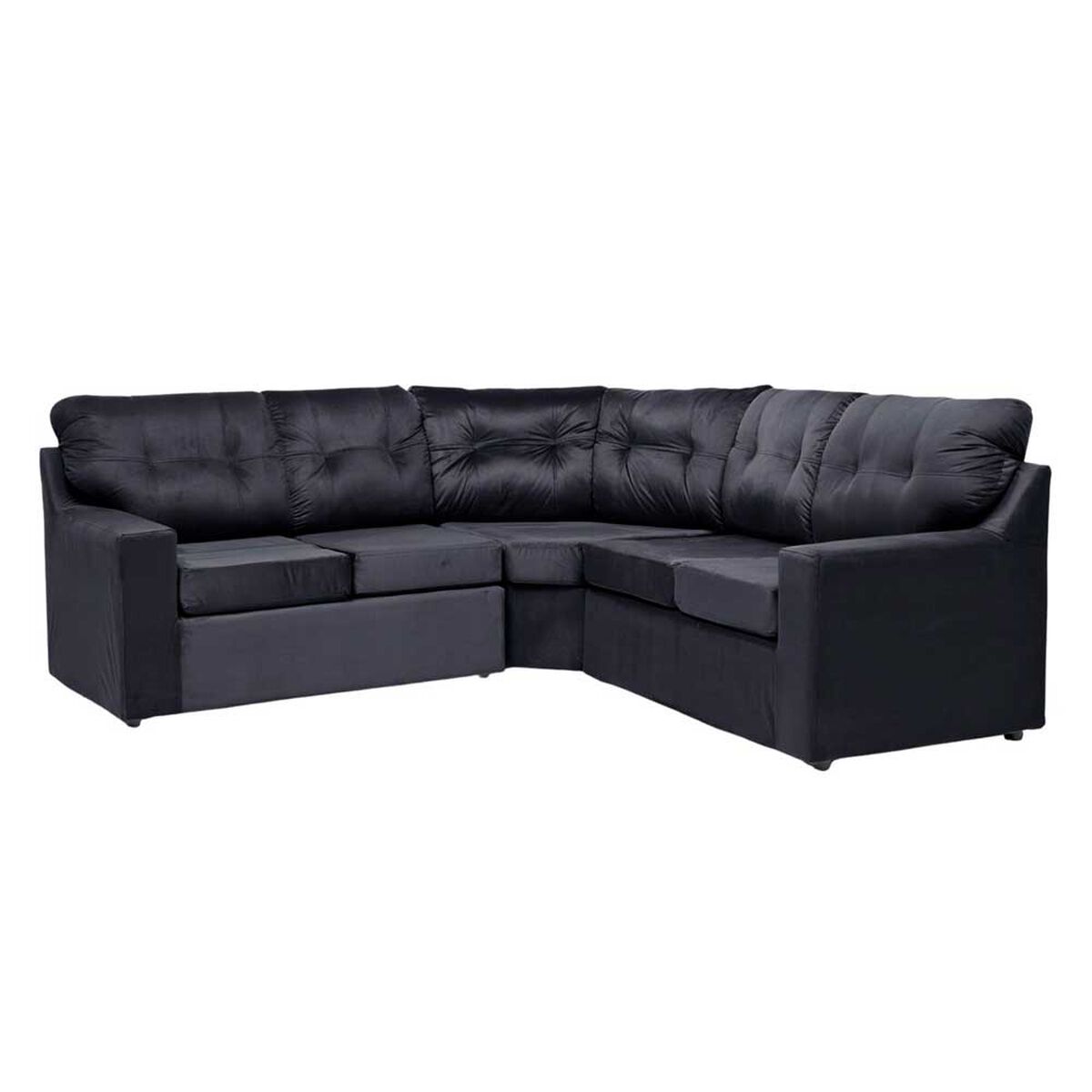 Rack Almore Italia Freijo y Negro Hasta 55" + Seccional