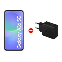 Combo Celular Samsung Galaxy A36 128GB 6,7"" Negro Increíble Liberado + Cargador 45W Negro USB-C