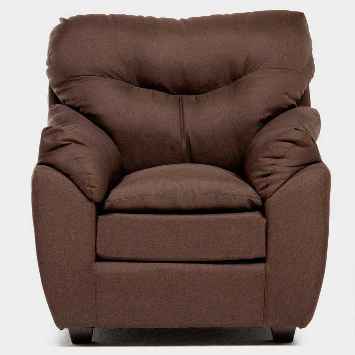 Juego de Living Almore Bel&eacute;n Sof&aacute; 3 Cuerpos + Dos Sillones 1 Cuerpo Caf&eacute;