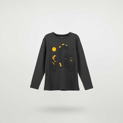 Imagen 2 del producto Polera Manga Larga Niño Cutback Grafito, Indigo, Turqueza