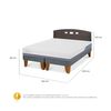Cama Europea CIC Base Dividida 2 Plazas Excellence Plus + Respaldo Gales