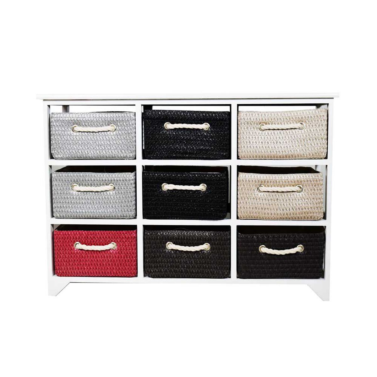 Cómoda Britbox Keynes Blanco 9 Cajones