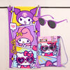 Toalla de Playa Sanrio-Hello Kitty Smile 70x140 cm + Lentes de Sol y Bolso