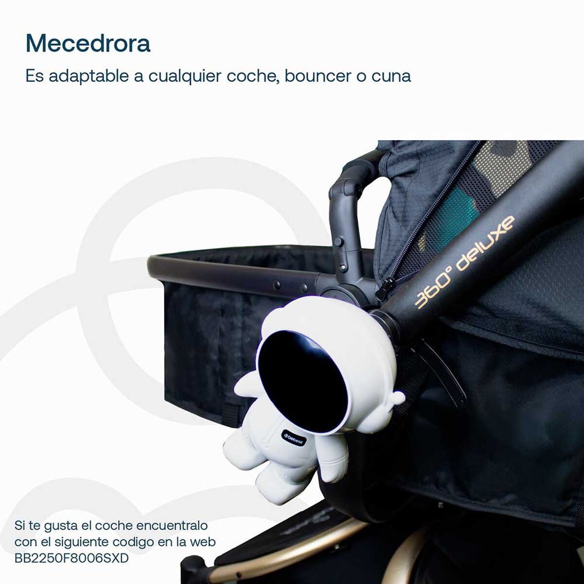 Mecedora Recargable Astro para Coches, Bouncers y Cunas Bebesit