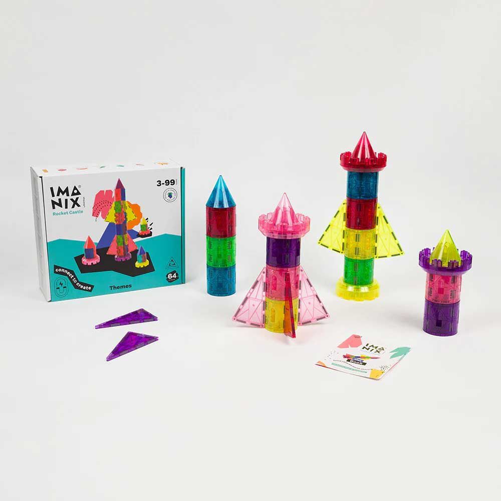 Imanix Rocket Castle 64 Piezas Mágneticas