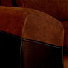 Seccional Derecho Elegant Houston Cheise Tela/PU 5 Cuerpos Café