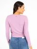 Polera Manga Larga Cuello V Botones Mujer Zibel