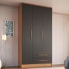 Closet Vekkahome Americano 3 Puertas 2 Cajones Grafito