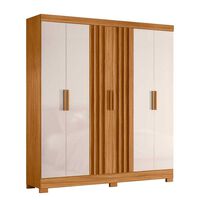 Clóset Di Poretti Valencia 6 Puertas 2 Cajones Off White