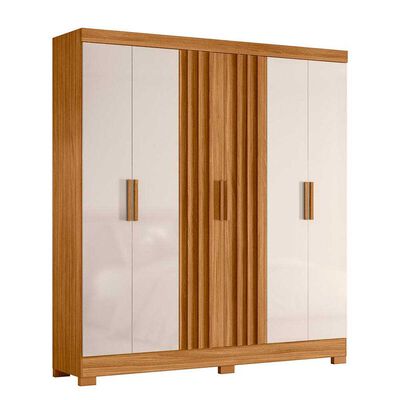 Clóset Di Poretti Valencia 6 Puertas 2 Cajones Off White