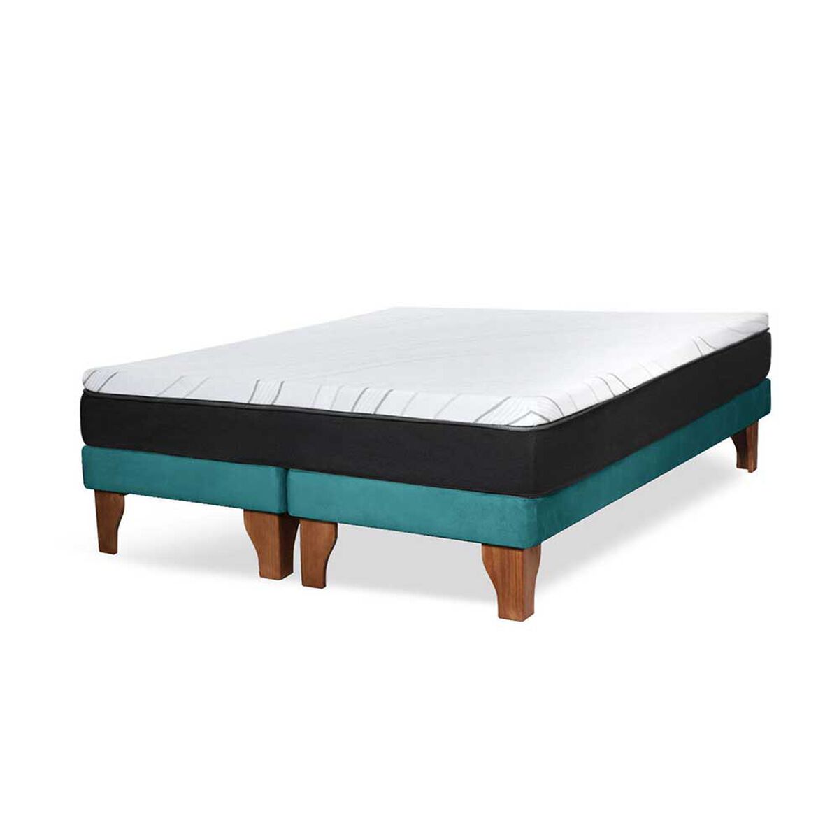 Cama Europea Latam Home 2 Plazas Zen Pro Turquesa