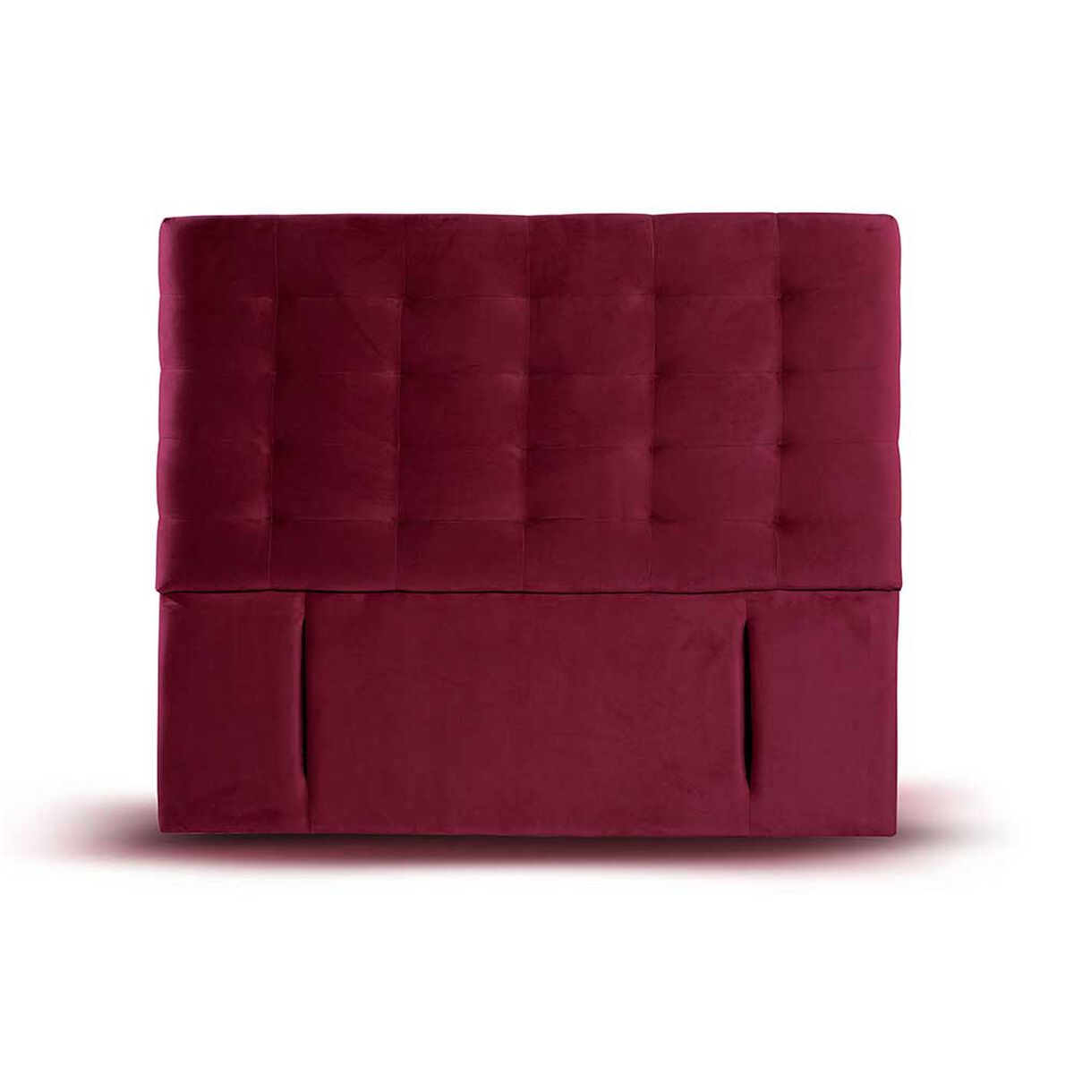 Respaldo Latam Home King Napoles Tela Velvet Burdeo