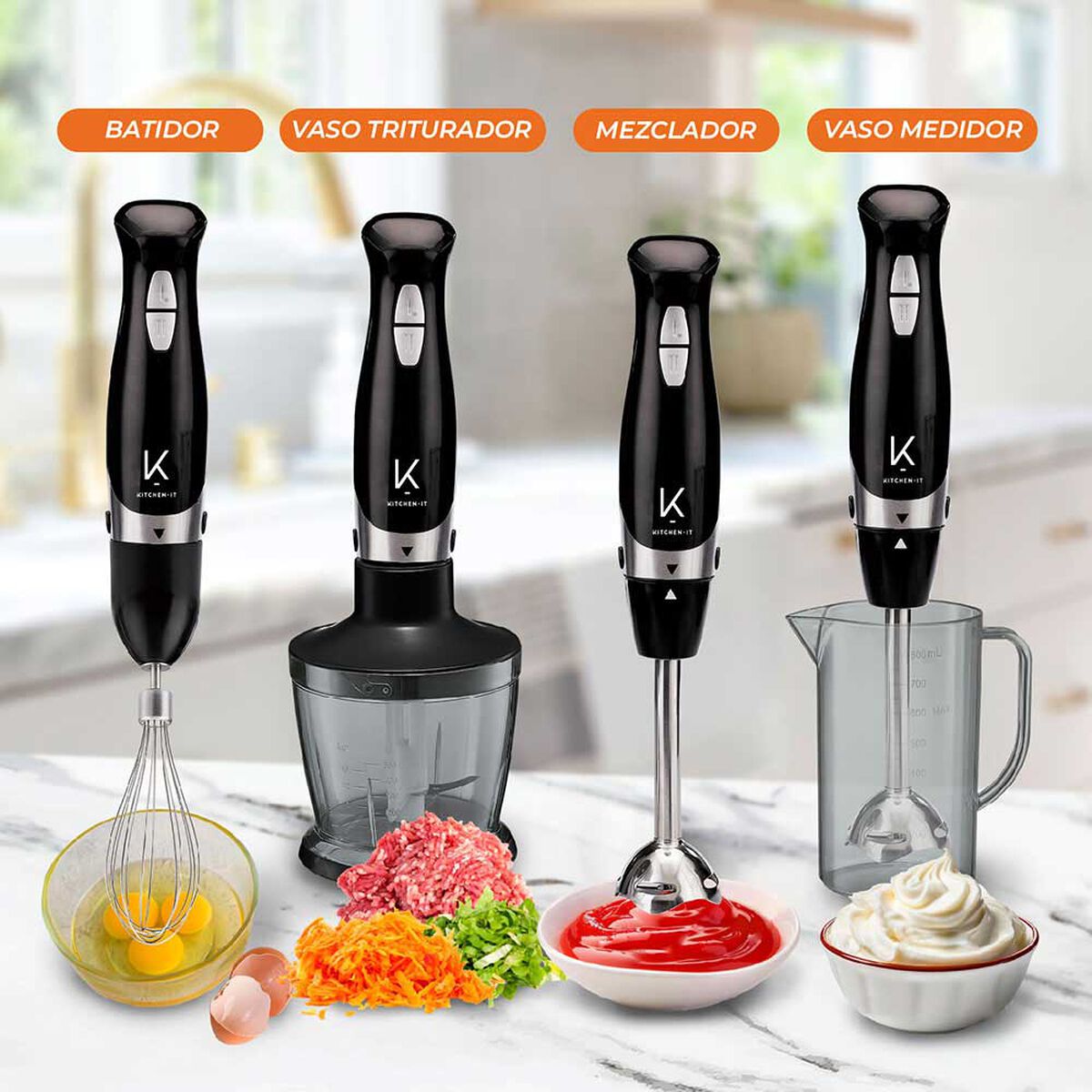 Minipimer 4 en 1 - 600W
