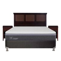Box Spring CIC 2 Plazas Ortopedic Advance + Respaldo + 2 Veladores New Torino