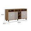 Rack TV Vekkahome Viena Hasta 55" Café