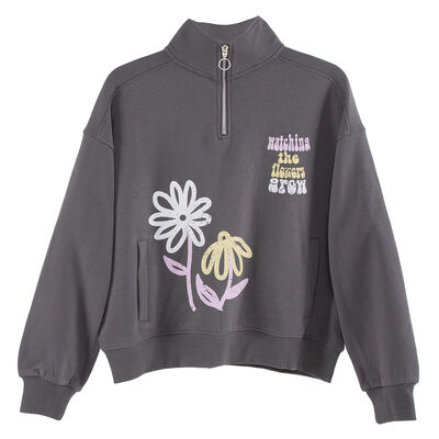 Imagen 1 del producto Polerón de Algodón Niña Mila Grafito