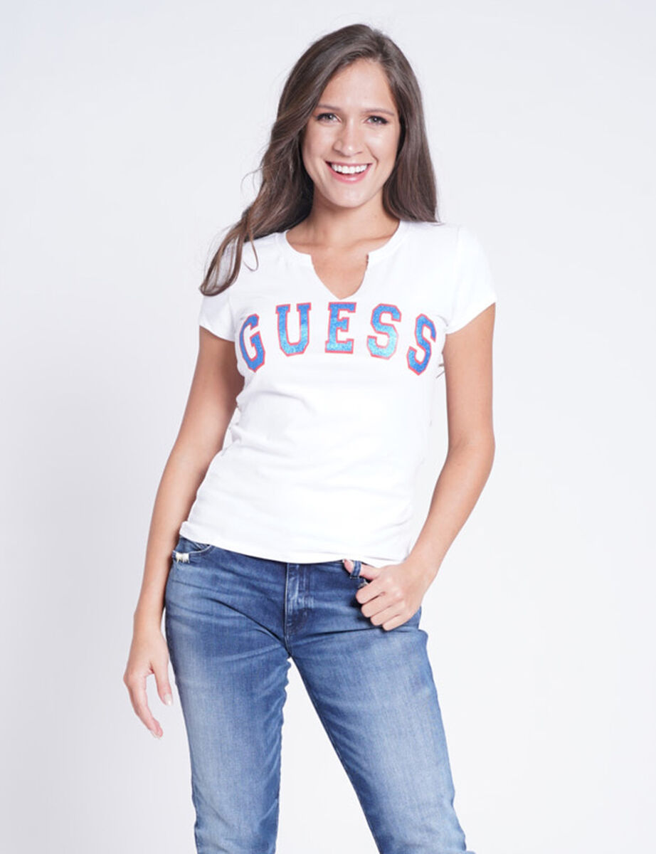 Polera de Algodón Mujer Guess