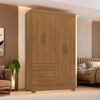 Closet Di Poretti Design Paraty 3 Cajones 4 Puertas Caf&eacute; Claro