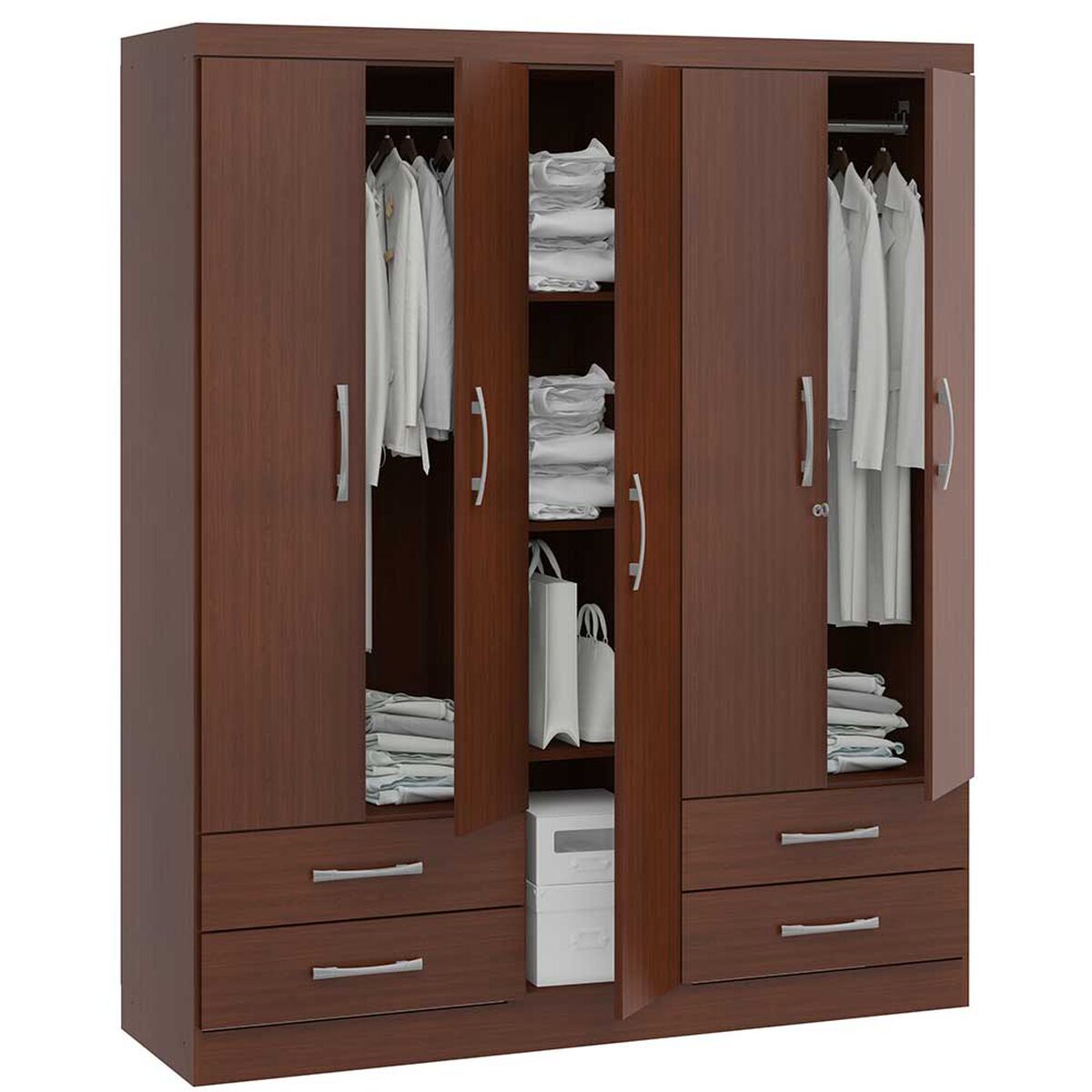 Clóset S445 5 Puertas 4 Cajones