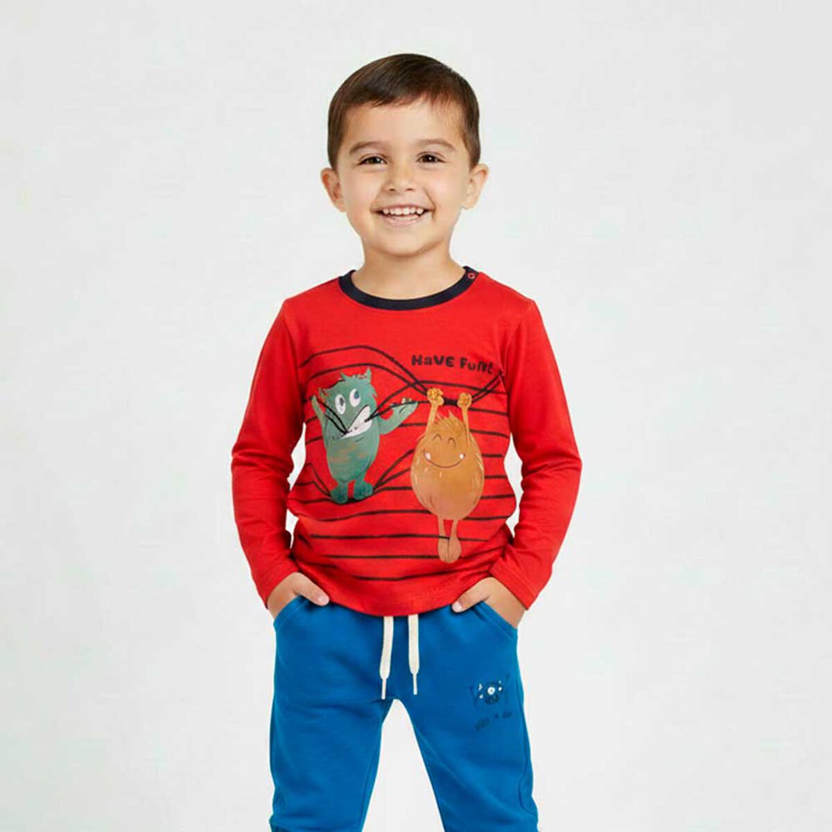 Polera Manga Larga de Algod&oacute;n Beb&eacute; Chess Baby
