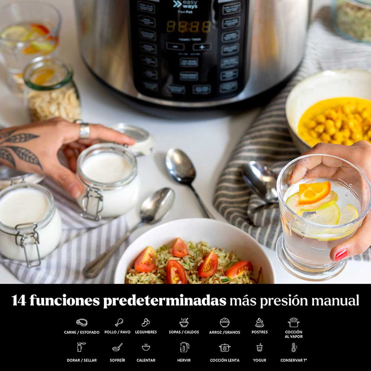 Olla El&eacute;ctrica EasyWays Fast Pot 7,6 lts.