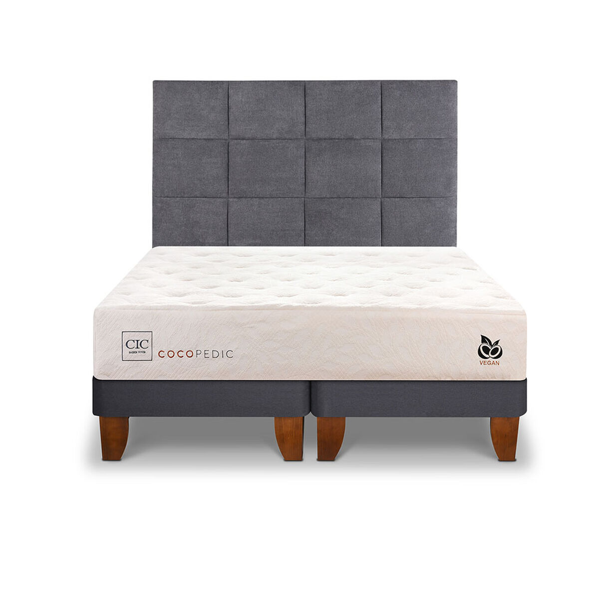 Cama Europea CIC Base Dividida 2 Plazas Cocopedic