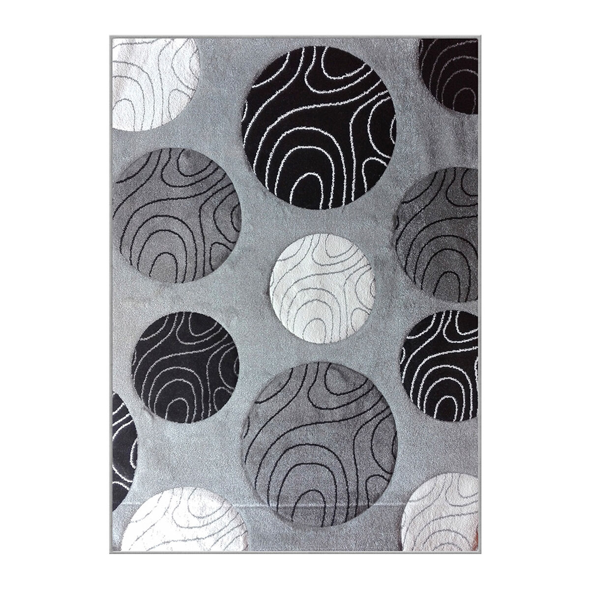 Alfombra Idetex Frise Carved 170 x 230 cm Gris