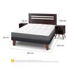 Cama Europea CIC 2 Plazas Anatomic + Respaldo + 2 Veladores Munich