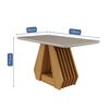 Juego de Comedor Decocasa Agata 4 Sillas Off White