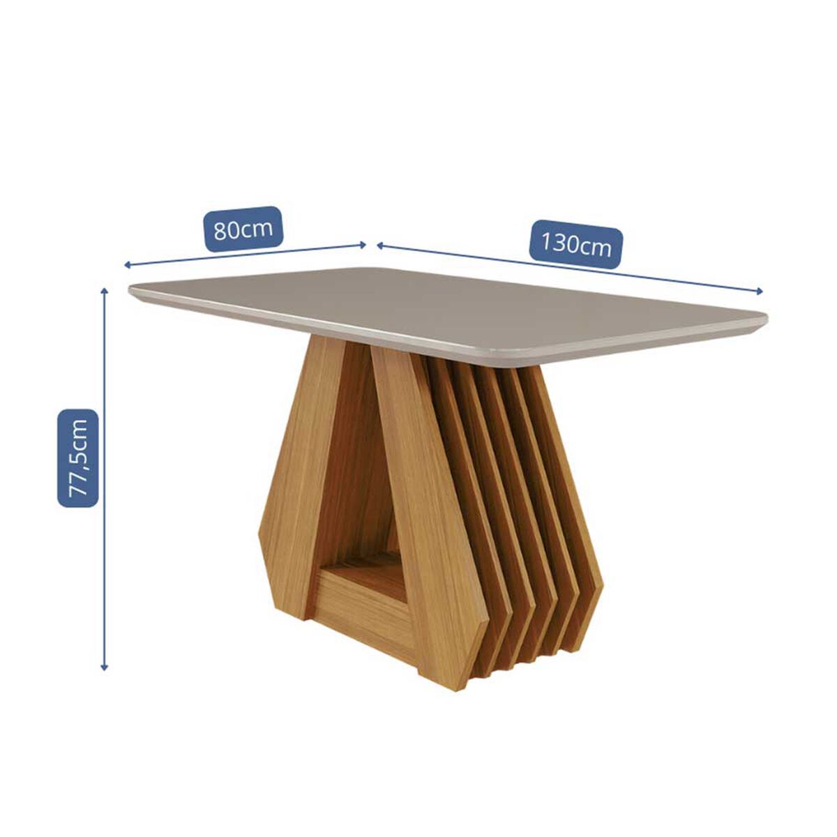 Juego de Comedor Decocasa Agata 4 Sillas Off White
