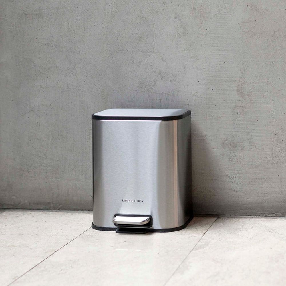 Basurero Mate con Pedal Simple Cook 5 L
