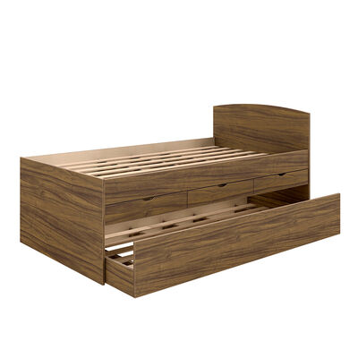 Imagen 2 del producto Cama Nido Casanova 1,5 Plazas Juvenil 3 Cajones Nogal