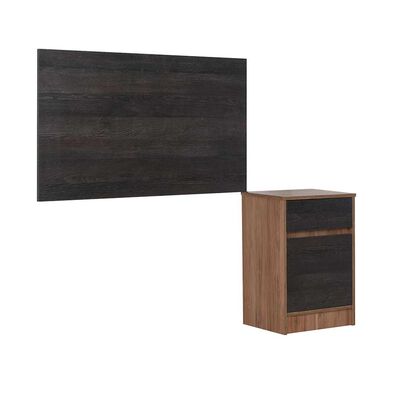 Imagen 2 del producto Respaldo Single + Velador CIC Espresso