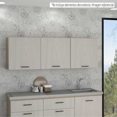 Mueble de Cocina Superior TuHome Gante 3 Puertas Rovere Niebla