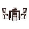 Juego de Comedor CIC Ñuble Chocolate 4 Sillas