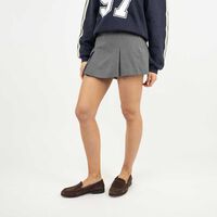 Falda Mini Mujer Icono Gris