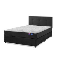 Cama Americana Flex Base Dividida 2 Plazas Therapedic Plus  + Respaldo Royal