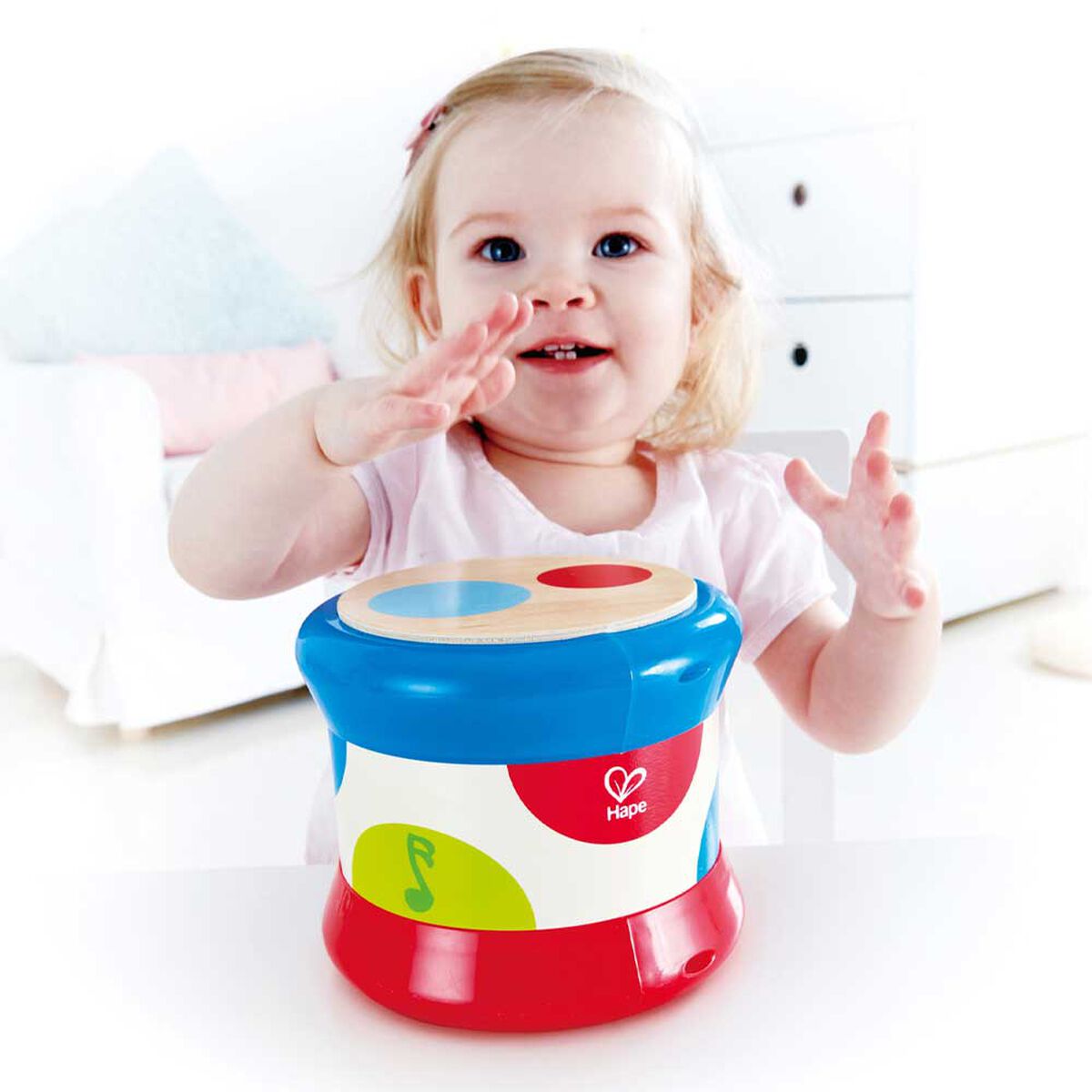 Tambor de Bebe Didáctico de Encajes Hape