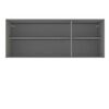 Mueble de Cocina Aereo Vekkahome Opie 3 Puertas Gris