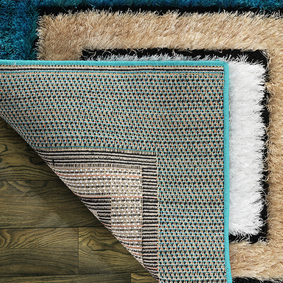 Alfombra Modalfo Exclusive Figuras Geométricas Turquesa 200x290 cm