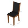 Juego de Comedor Vekkahome Celine 4 Sillas Café