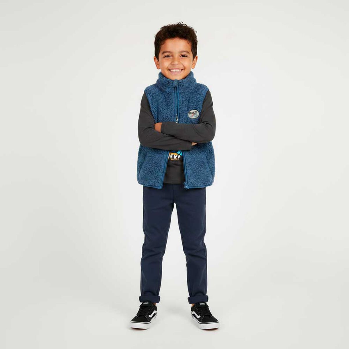 Chaqueta Sherpa sin Mangas Ni&ntilde;o Chess